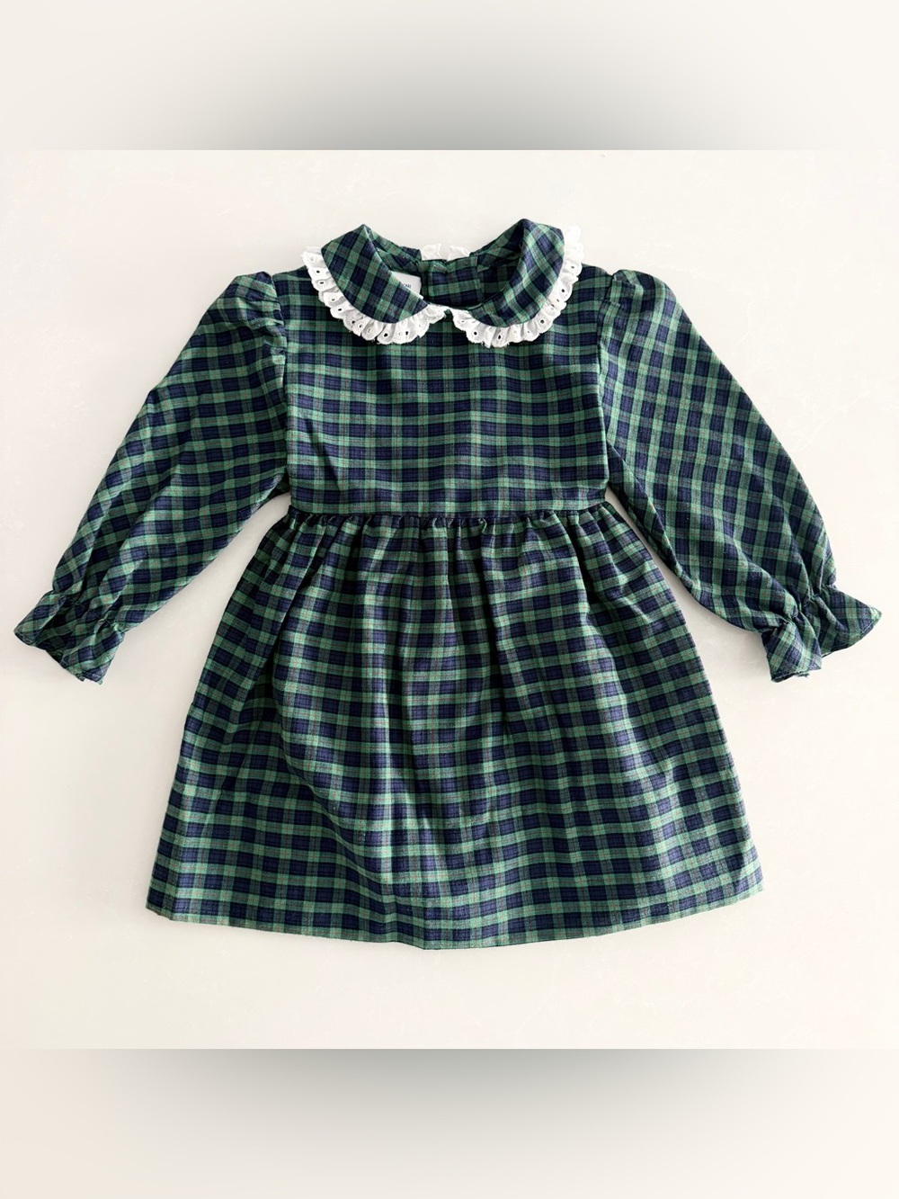 True Vintage Polly Flinders Tartan Plaid Holiday Dress • Size Toddler 2 (18M)